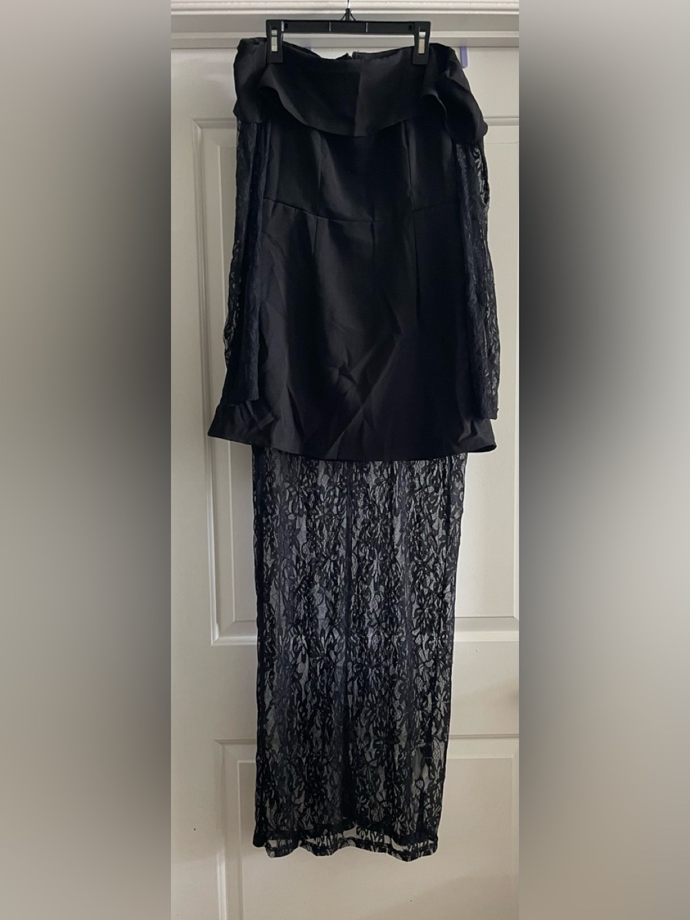Black Lace Overlay dress